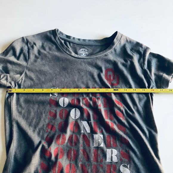 Rivalry Threads Women's Small OU Sooners T Shirt Gray Oklahoma University - Picture 4 of 7